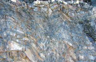 Paleozoico: pliegues y fallas