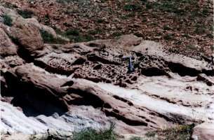 Riba de Santiuste: Procesos erosivos en areniscas del Triásico
